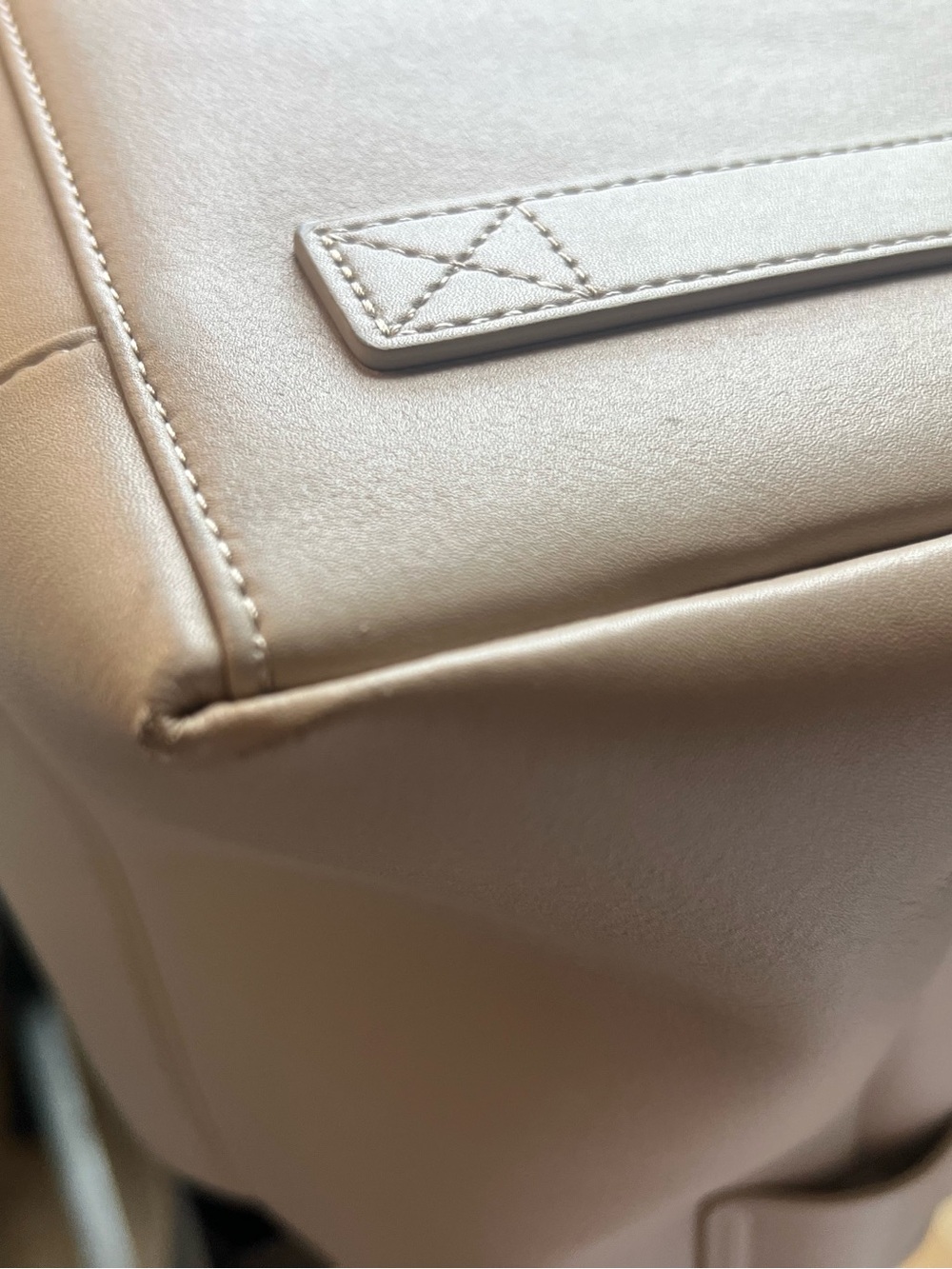 MONOS Metro Vegan Leather Duffel Bag with detachable pouch — ivory - Picture 9 of 16